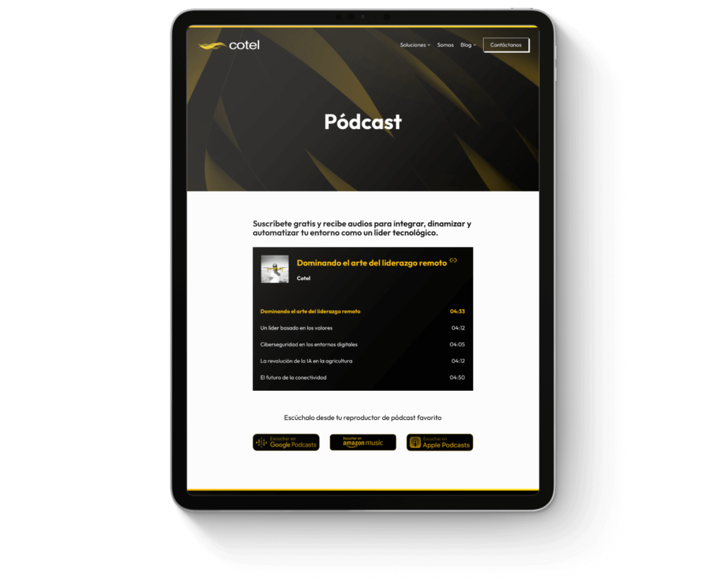 Pódcast de tecnología de Cotel
